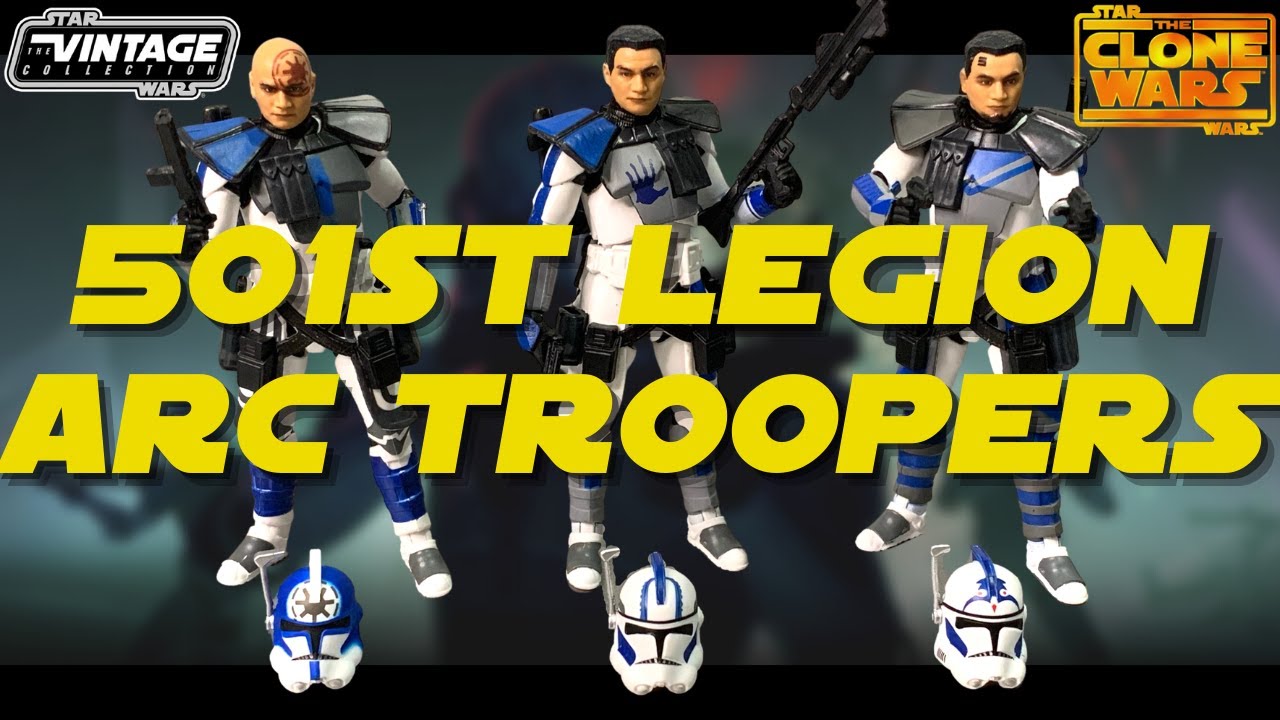 UNBOXING 🔥501st Legion ARC TROOPERS🔥 ECHO, FIVES y JESSE de Clone Wars (The Vintage Collection) HD