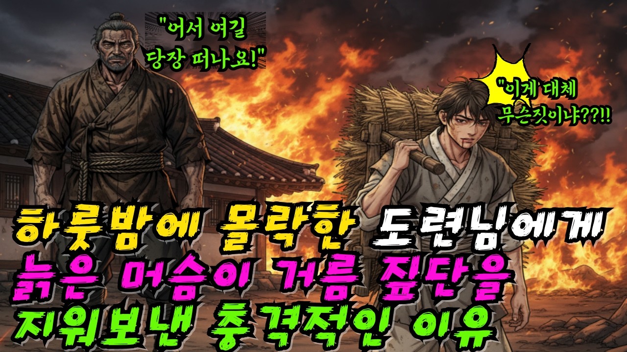 몰락한 도련님에게 늙은 머슴이 거름 짚단을 지워 보낸 충격적인 이유 | 머슴의 배신인가 충심인가 | 야담 | 민담 | 옛날이야기 | 수면동화|