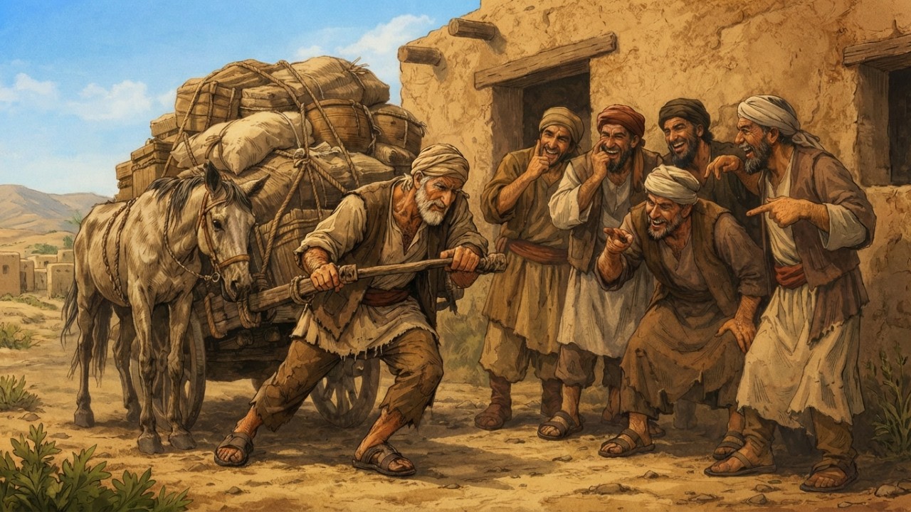 سخرون منه لأنه دافع عن حصان مُهان ثم انقلبت القصة