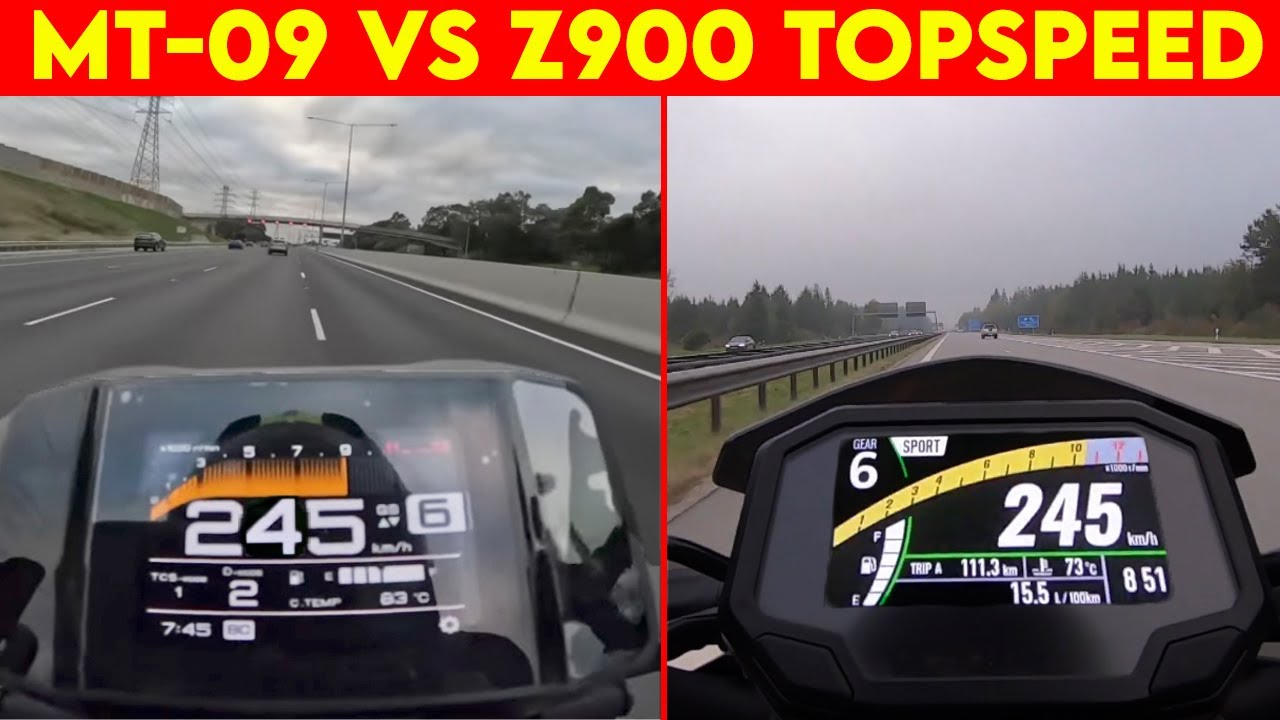 (2024) Z900 VS MT-09 | 0 TO 100 | TOPSPEED CLOSE BATTLE !!!