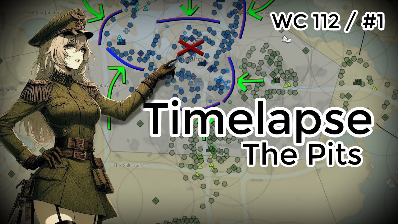Foxhole Timelapse - The Pits (Early Tech Siege Warfare) | WC 112-1, Day 7-14