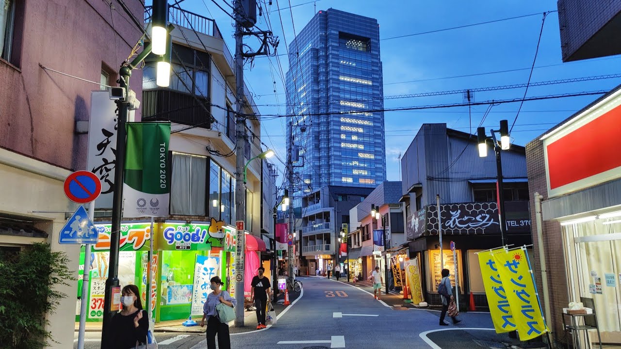 4K Tokyo Evening Walk - Yoga in Setagaya-Ku - Residential Areas at Night - Slow TV