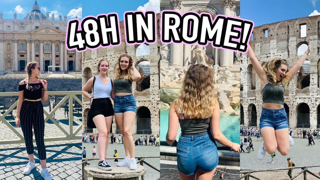 WE SPENT 48H IN ROME!! - TRAVELLING TO ITALY VLOG! 🇮🇹✈️