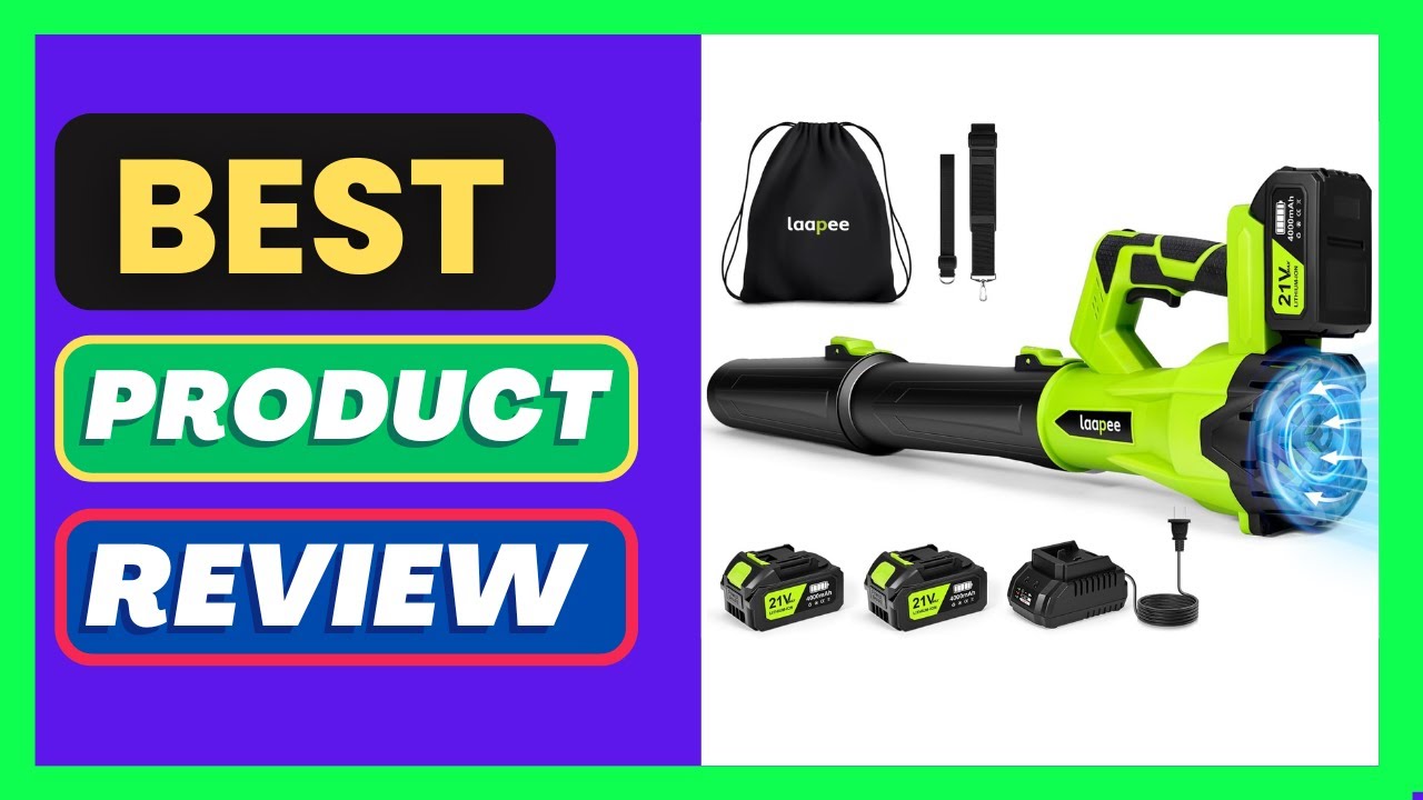 laapee Leaf Blower Cordless,Electric Leaf Blower