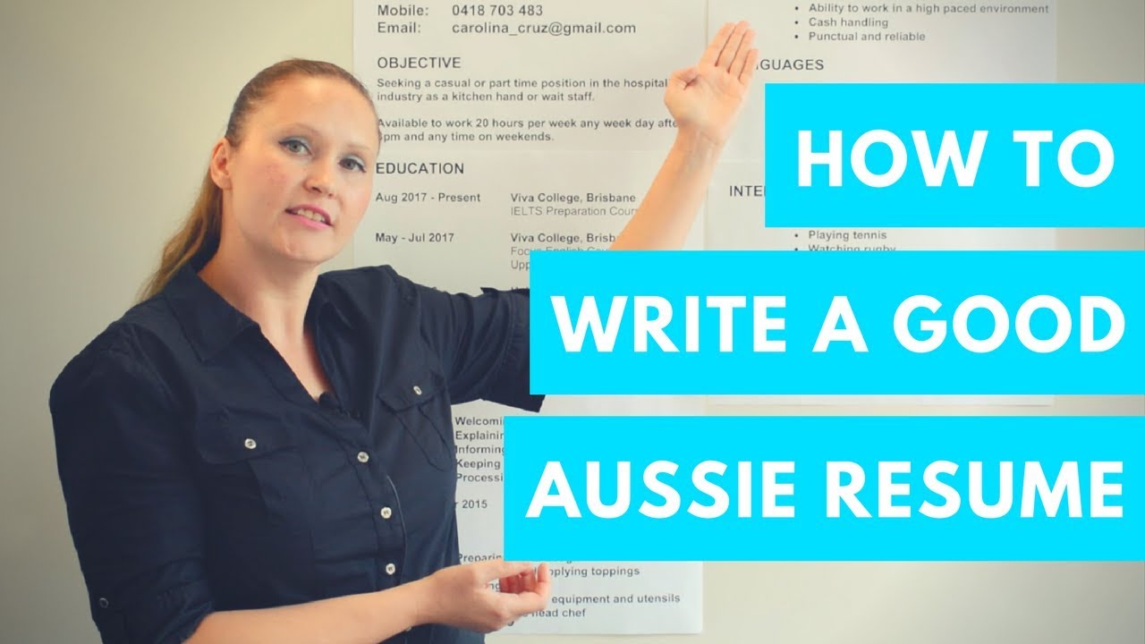How to find a job in Australia – Writing a good resume 👌