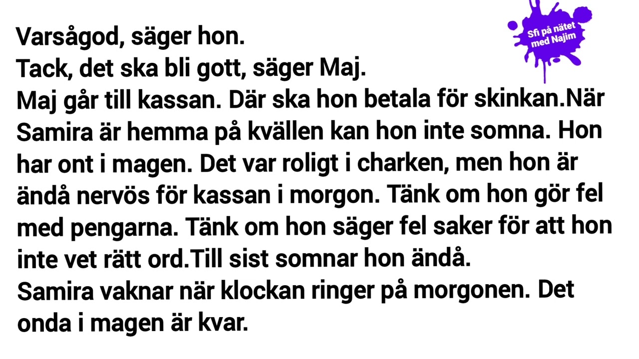 Samira i kassan del 2.