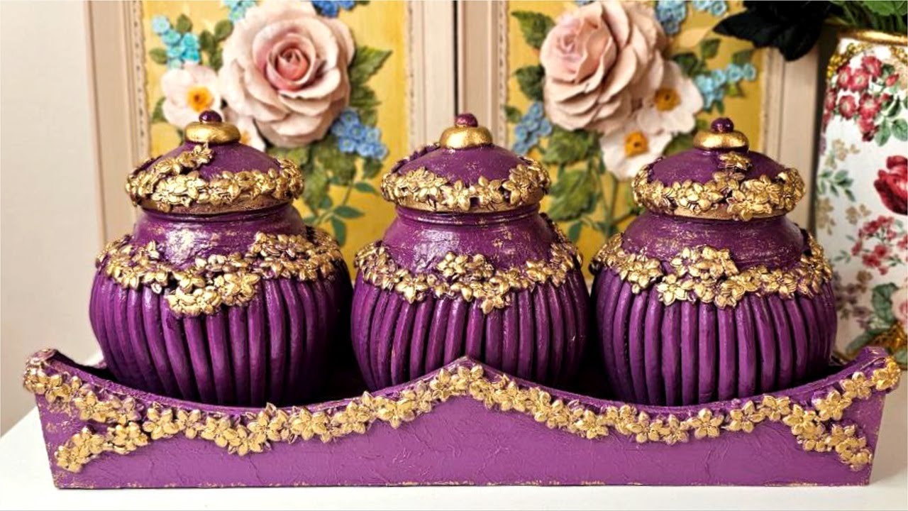Great Idea from Recycled Glass jars/Diy kitchen decor