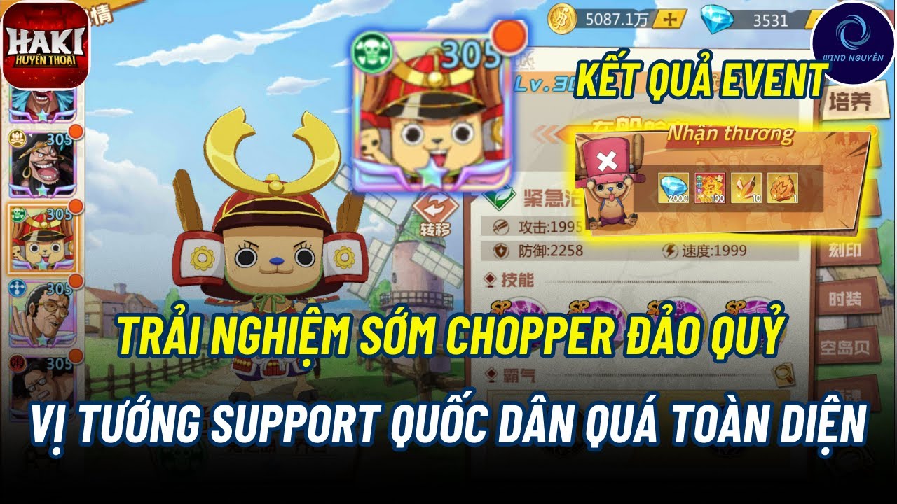 Haki Huyền Thoại #17 - ĐẢO QUỶ CHOPPER, TRẢI NGHIỆM SỚM SUPPORT QUỐC DÂN && CÔNG BỐ EVENT