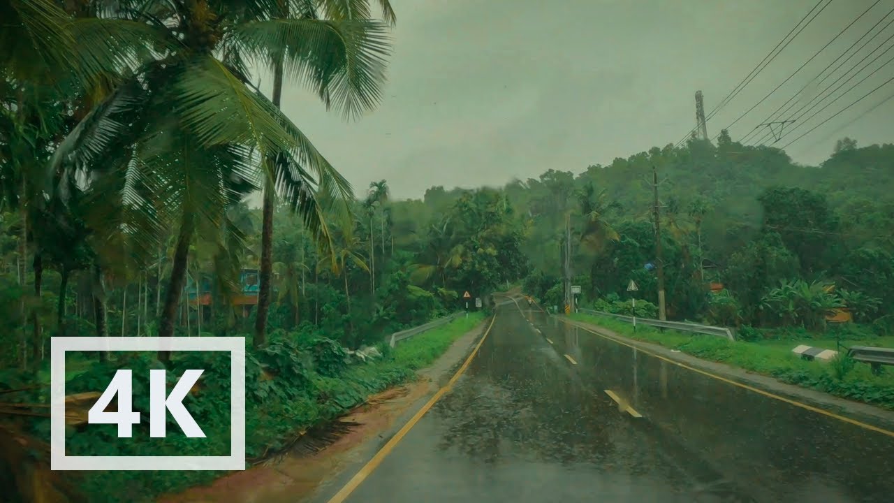 Kerala, Driving in Rain | Sounds for Sleep & Relax