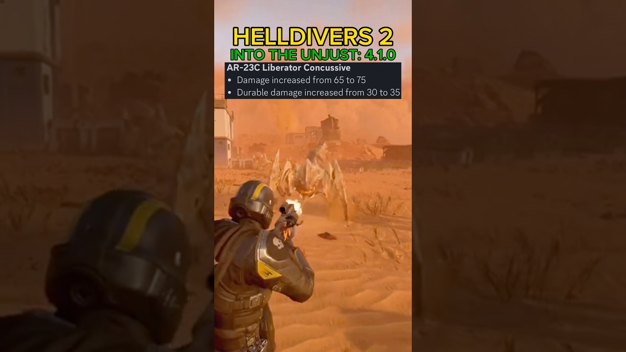AR-23C Liberator Concussive BUFF после патча 4.1.0 &mdash; Helldivers 2