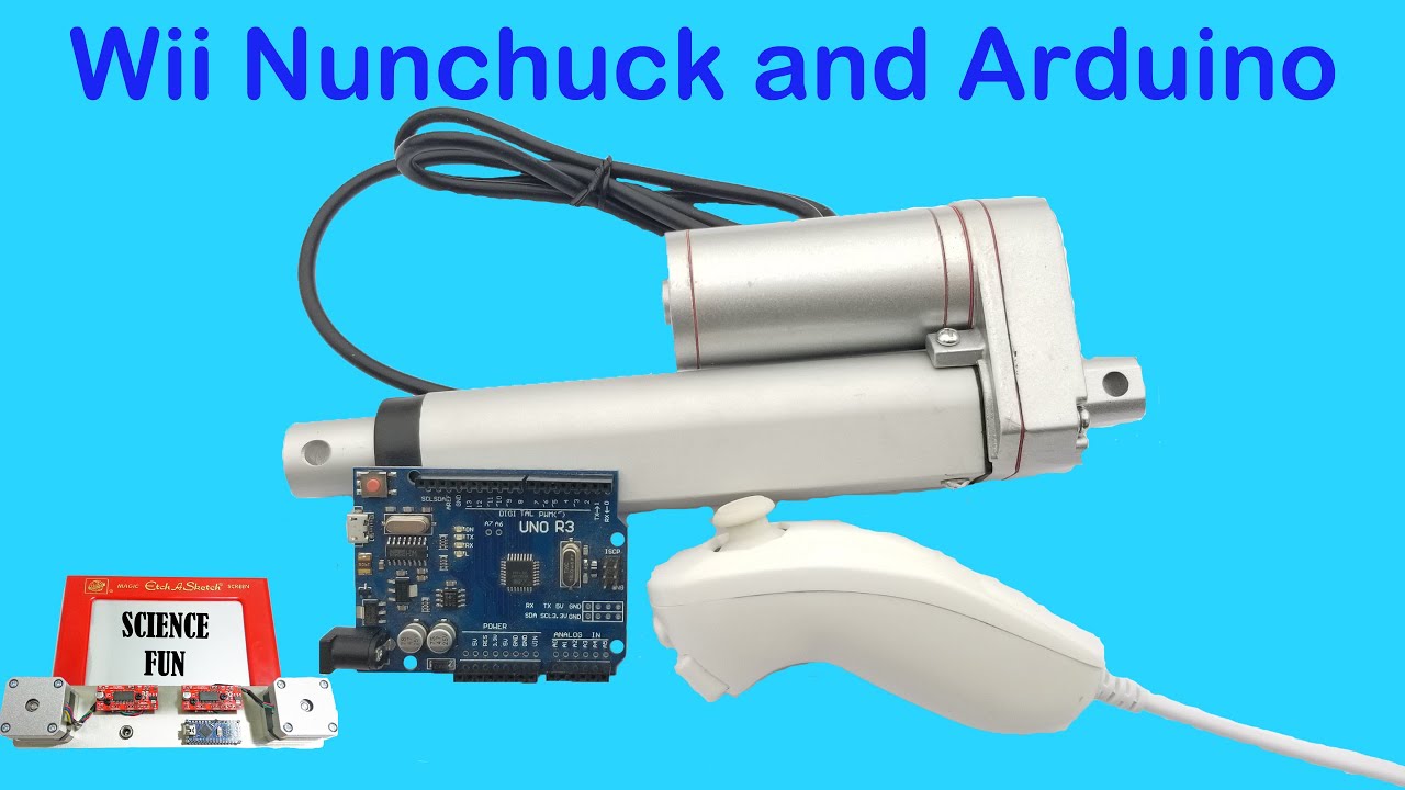 Control an Arduino using Wii Nunchuck - Linear Actuator Control