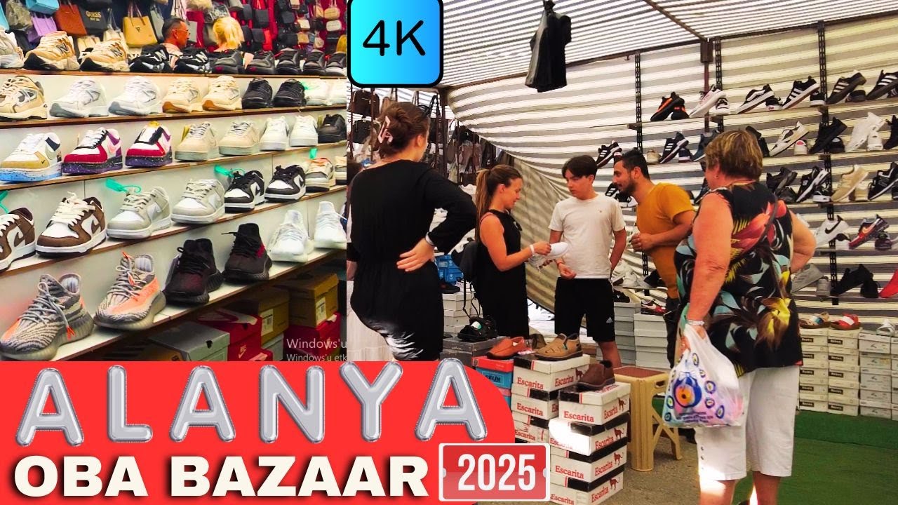 АЛАНЬЯ ПОДДЕЛОЧНЫЙ РЫНОК 2025 АПРЕЛЬ АЛАНЬЯ ОБА БАЗАР! АЛАНИЯ АНТАЛЬЯ ТУРЦИЯ ПУТЕШЕСТВИЕ В ТУРЦИЮ 4K