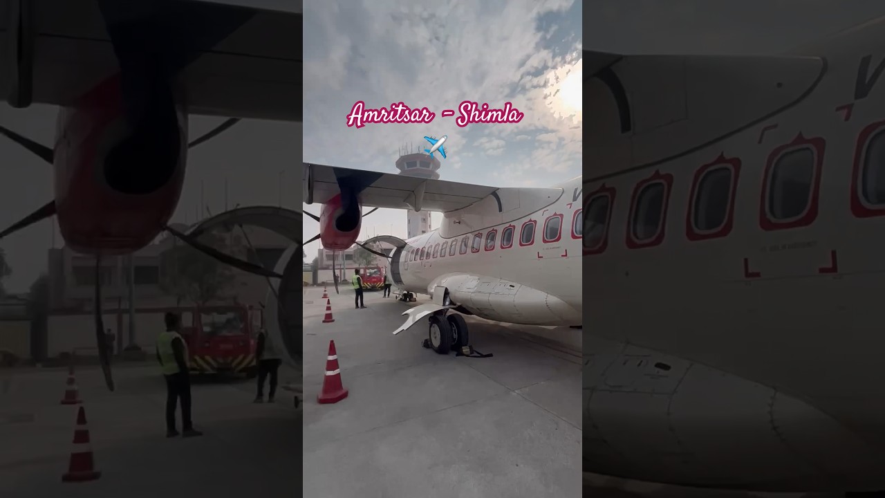 Luxury Experience on Amritsar Shimla Alliance Air Flight ✈️