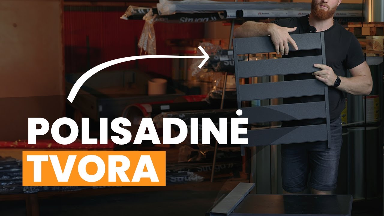 POLISADINĖ TVORA - medinės tvoros imitacija