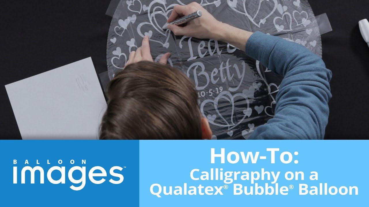 How To: Calligraphy on a Qualatex® Bubble® Balloon