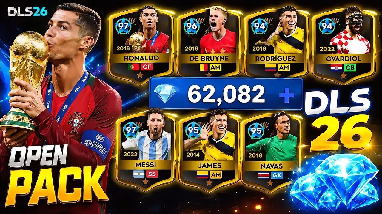 WORLD CUP HEROES⭐️ OPEN PACK✅ 62,082💎 42 AGENT ⬛️🟨. RONALDO.  MESSI.  DE BRUNE. NAVAS.  JAMES&hellip;