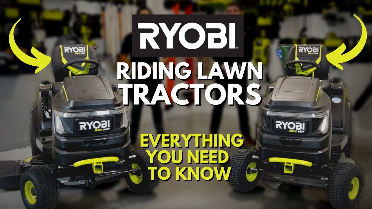 RYOBI 80V HP Brushless 42&rdquo; and 46&rdquo; Lithium Electric Riding Lawn Tractors