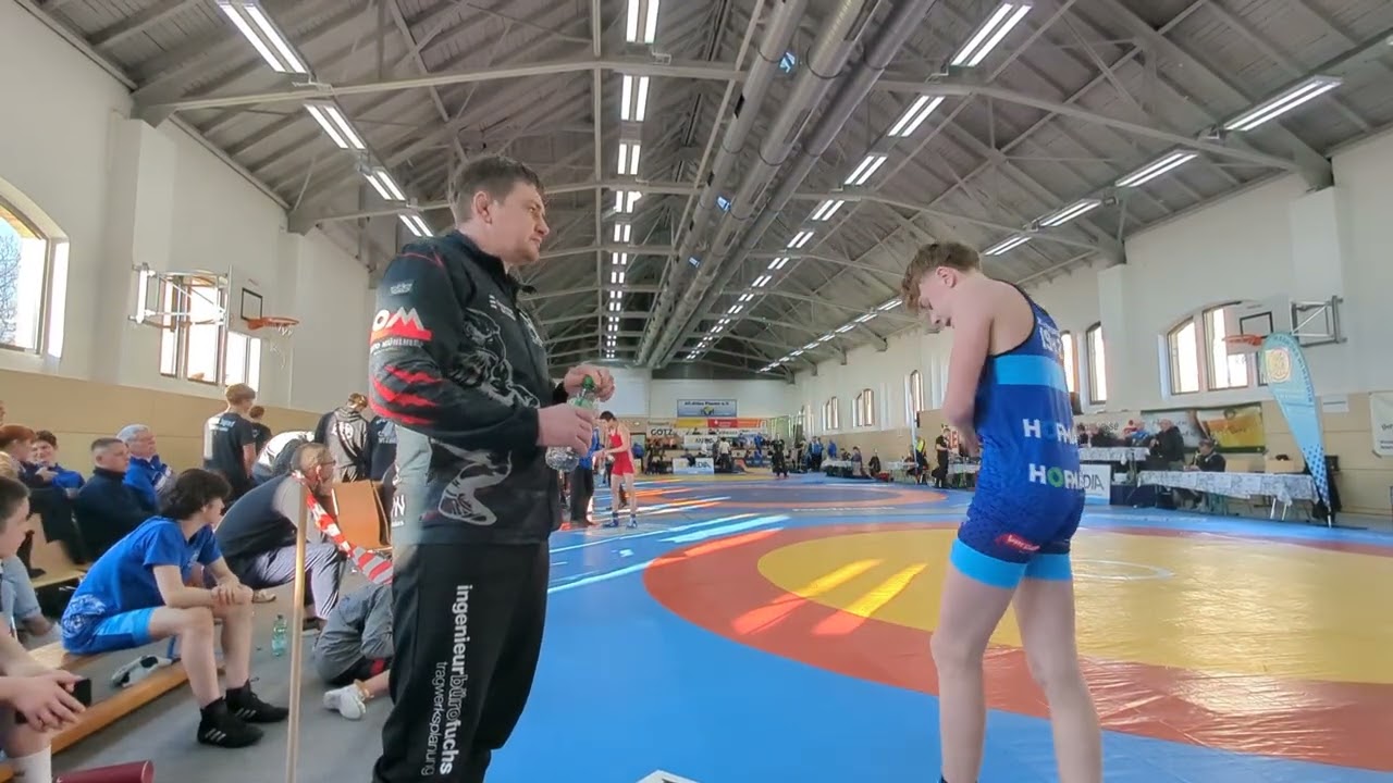 WRESTLING/RINGEN. Sachsenmeisterschaft 2026. U17. 55 kg. Mohammadi Amir Abbas - Gleb Schell
