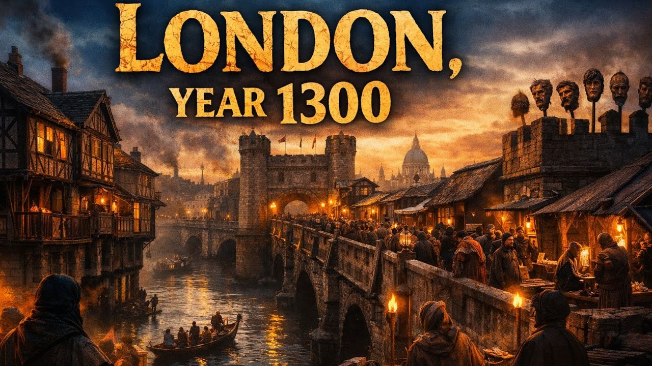 A Day on London Bridge, 1300 (Before Fire, Plague, and Collapse)
