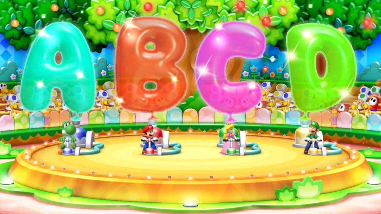 Mario Party 10 MiniGames - Mario Vs Luigi Vs Wario Vs Waluigi (Master Cpu)
