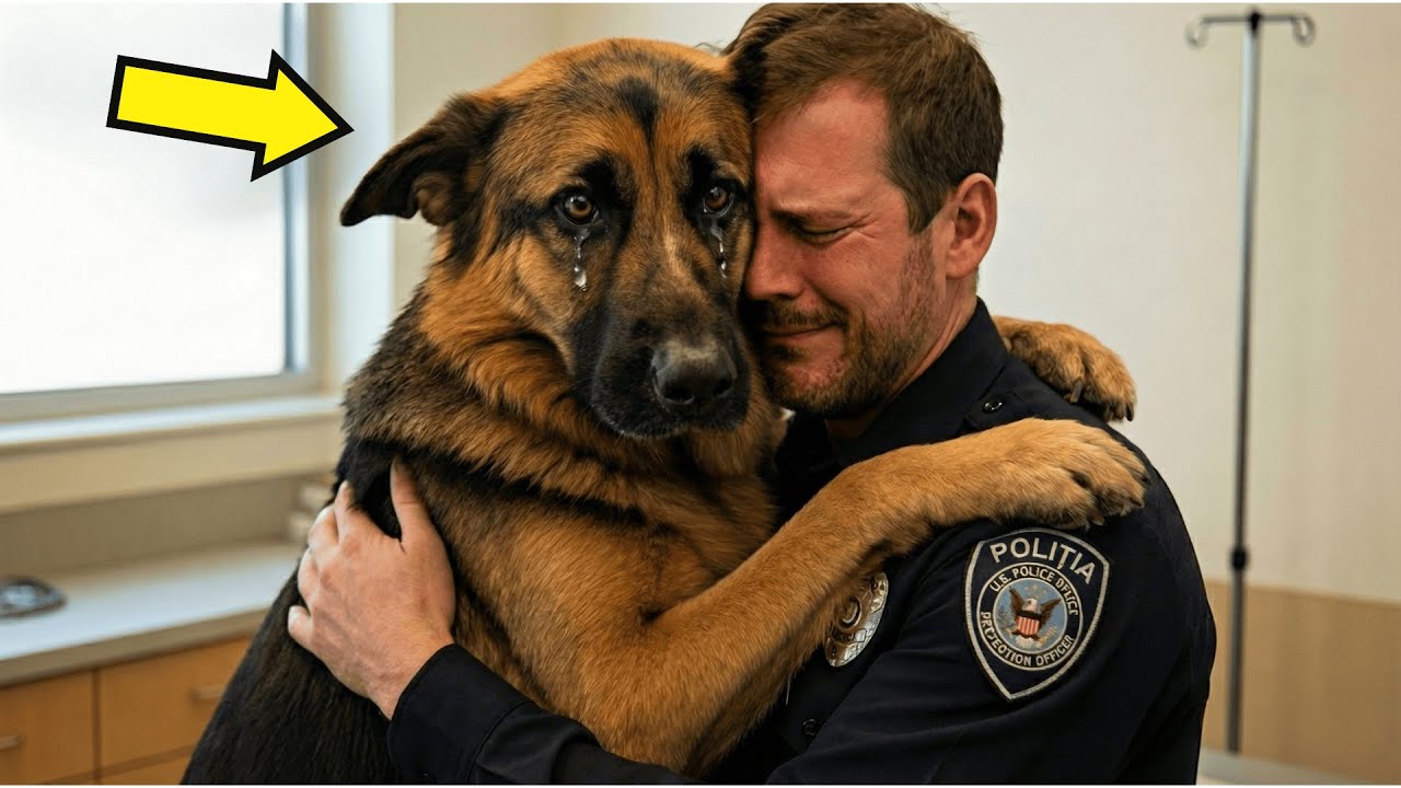 Câine Polițist Muribund Își Îmbrățișează Dresorul—Veterinarul Descoperă Ceva și Oprește Imediat