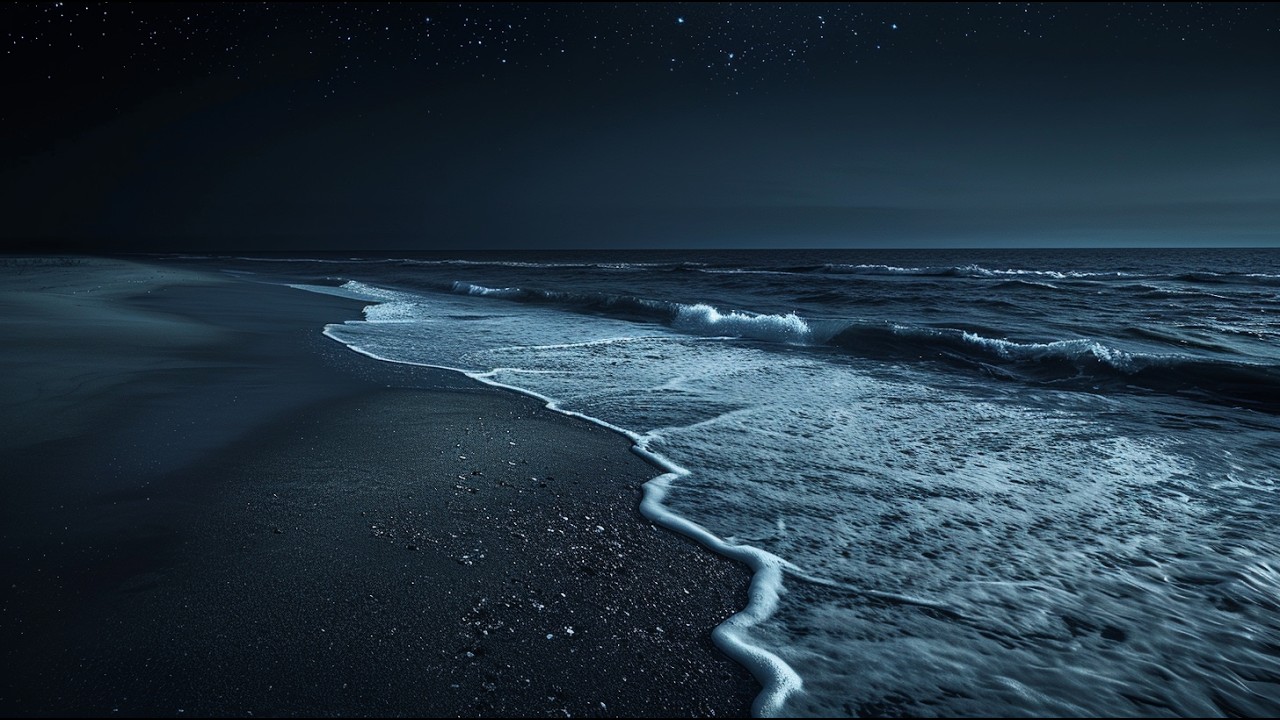 Calm Anxiety with Ocean Waves at Night🌙 Sleep Better, Reduce Stress & Relax Your Mind Naturally