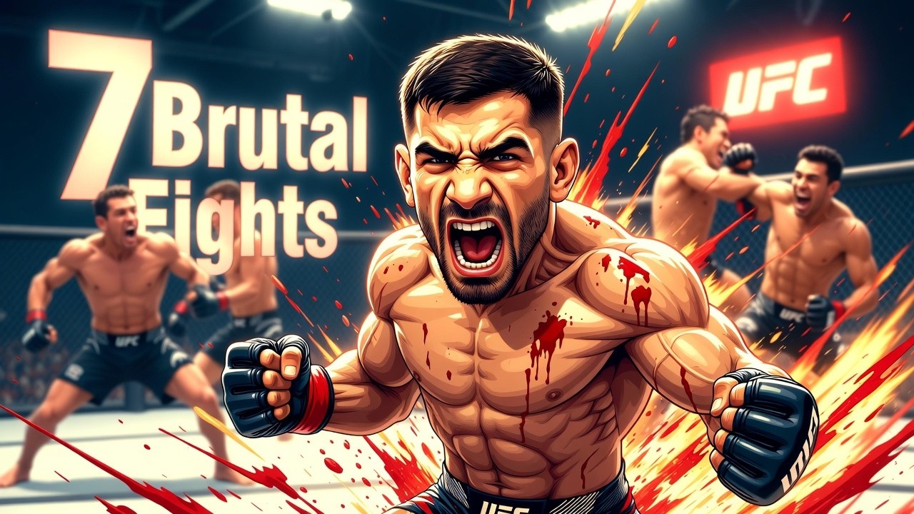 7 жестоких боев, которые сделали Илью Топурию суперзвездой ММА #mma #ufc #iliatopuria #cartoon