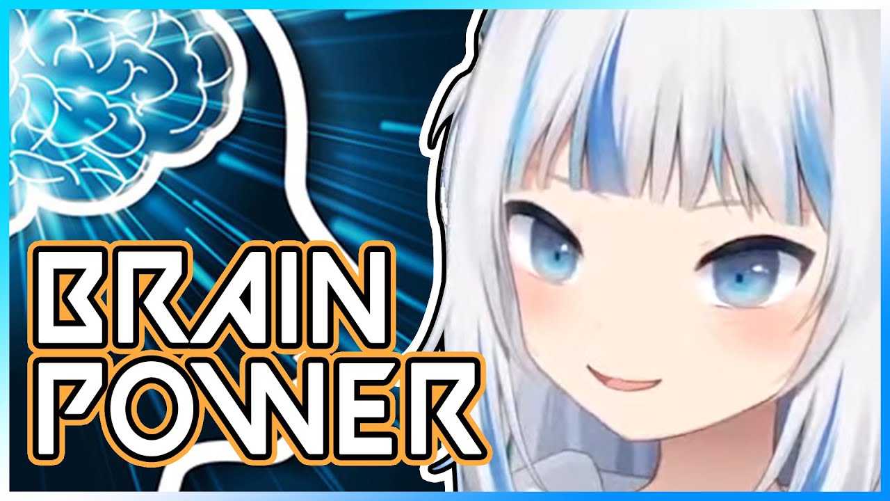 Gura using Maximum BRAIN POWER in Groove Coaster