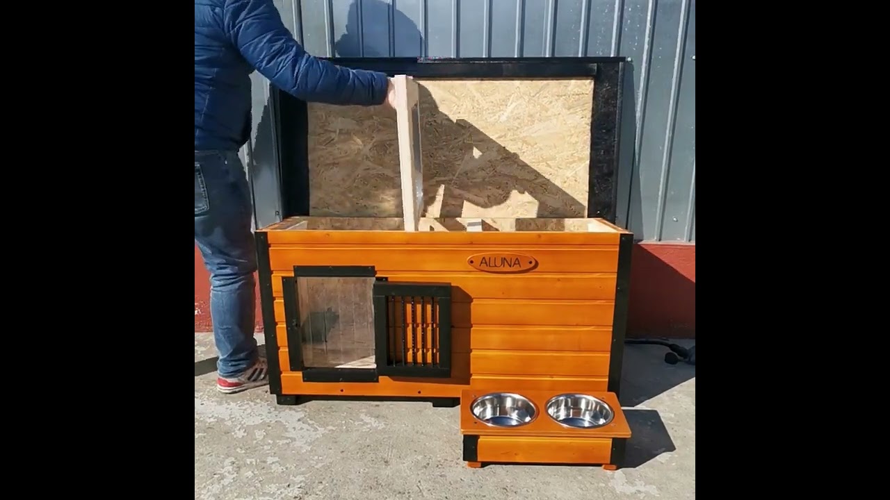Prezentare Cusca Caine Izolata si cu Incalzire Electrica Full Option ALUNA