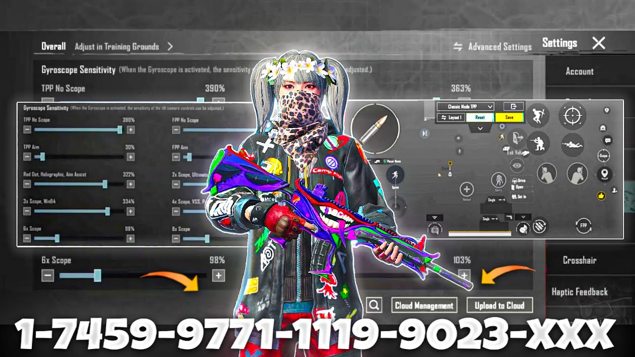 NEW UPDATE 4.2🔥BEST SENSITIVITY CODE + CONTROL SETTINGS BGMI/PUBG MOBILE