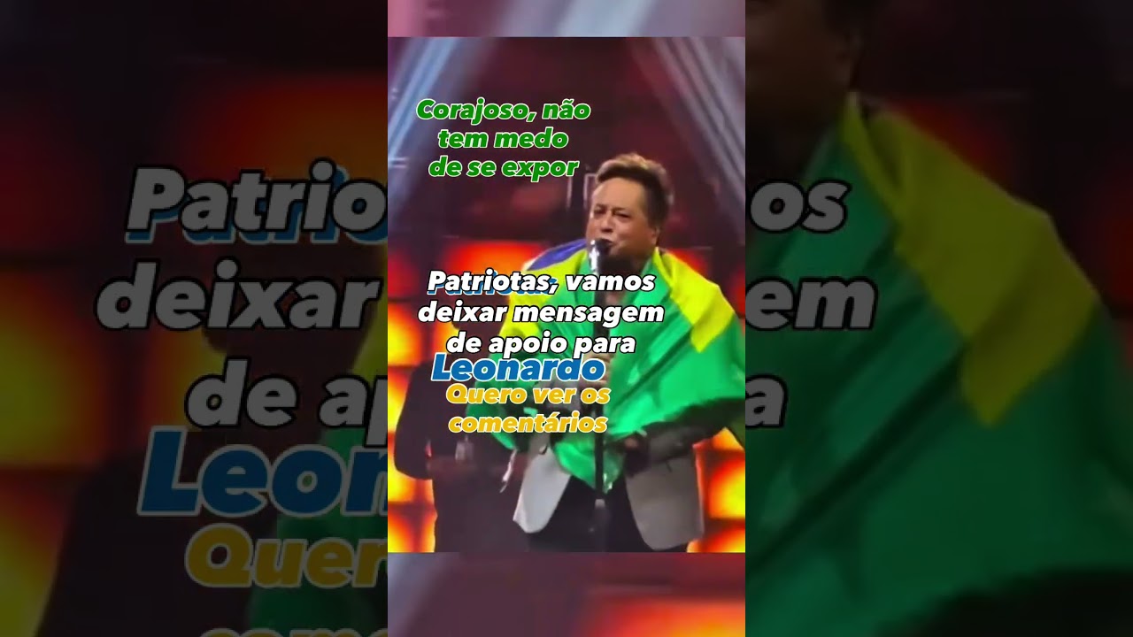 Cantor Leonardo tem coragem e apoia Bolsonaro em show