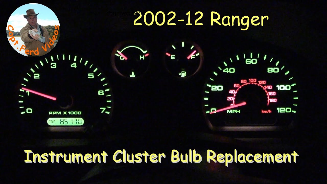 Ford Ranger Dash lights Burnt Out R & R