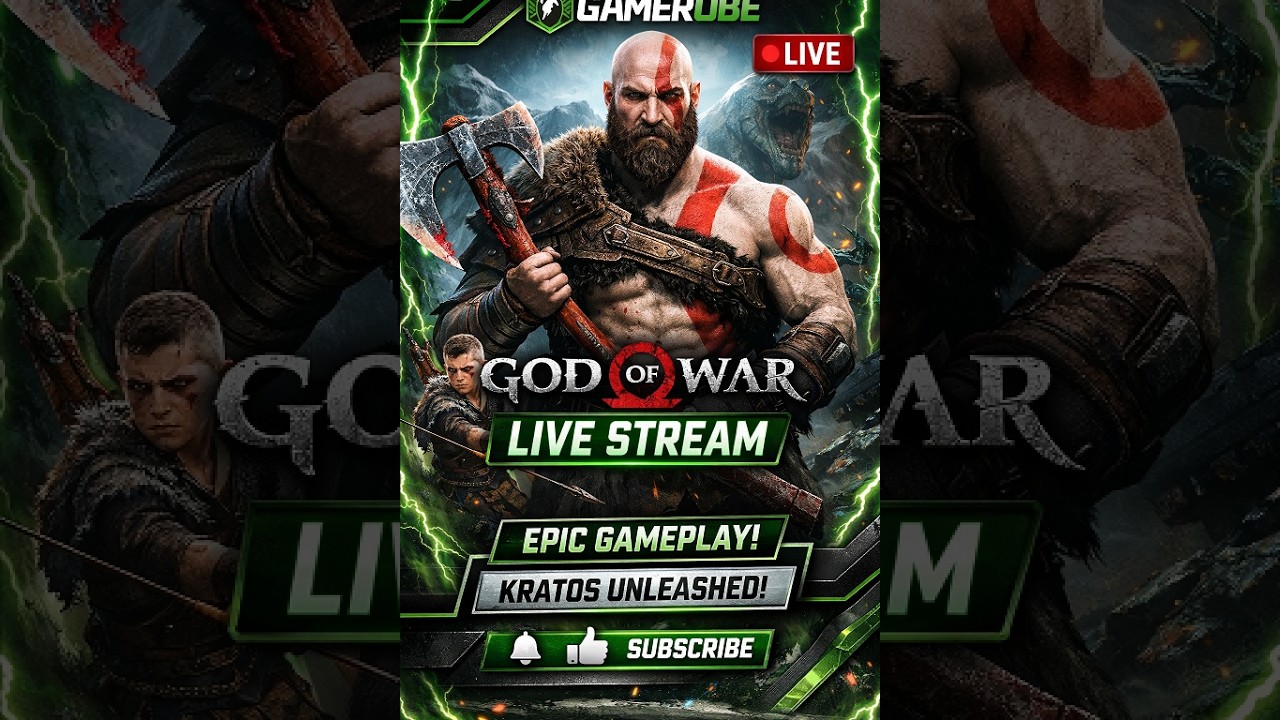 GOD OF WAR LIVE 🔴 | Kratos Full Gameplay Walkthrough | GAMEROBE | OBS Stream