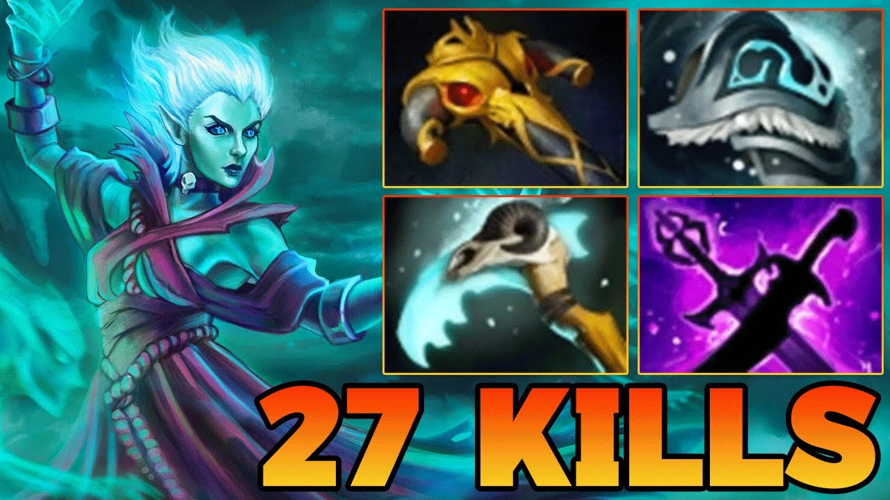 27 Kills Death Prophet !! Death Prophet Dota 2 Mid Carry Pro Gameplay Build 7.39 7.40
