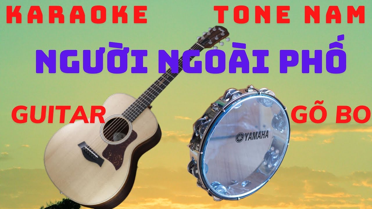 KARAOKE//GÕ BO-GUITAR//NGƯỜI ĐI NGOÀI PHỐ//Tone Nam//NÉT VIỆT KARAOKE