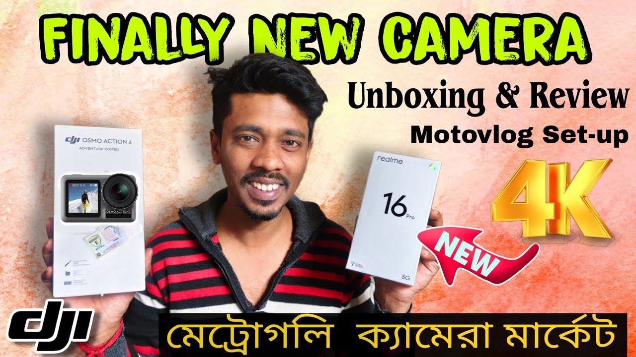 Dji Osmo Action 4 Unboxing | Kolkata Metro Gali Camera Market 2026 | Motovlogging Setup