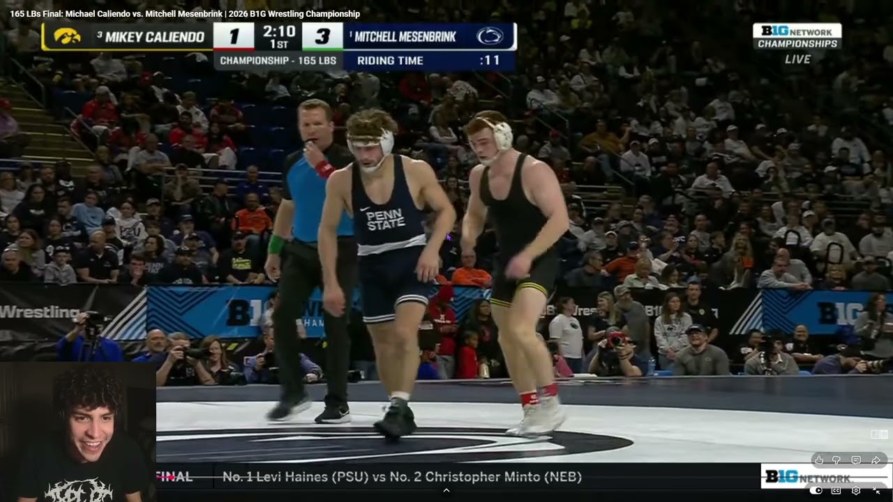THANGOREACTS 165  Final: Michael Caliendo vs. Mitchell Mesenbrink | 2026 B1G Wrestling Championship