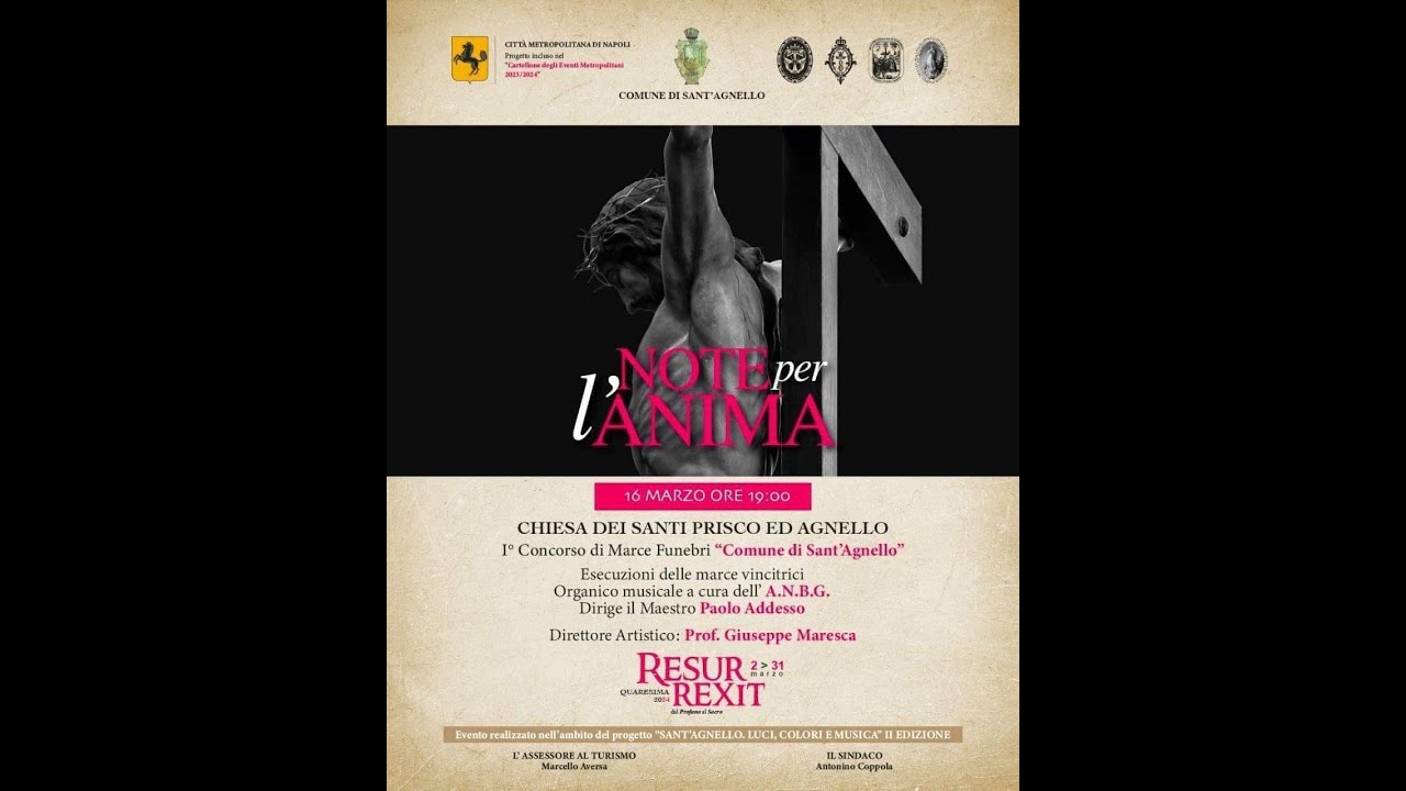 Marce Funebri- I°Concorso Nazionale Marce Funebre 2024-Comune di Sant'Agnello -Vincitrice-16/03/2024