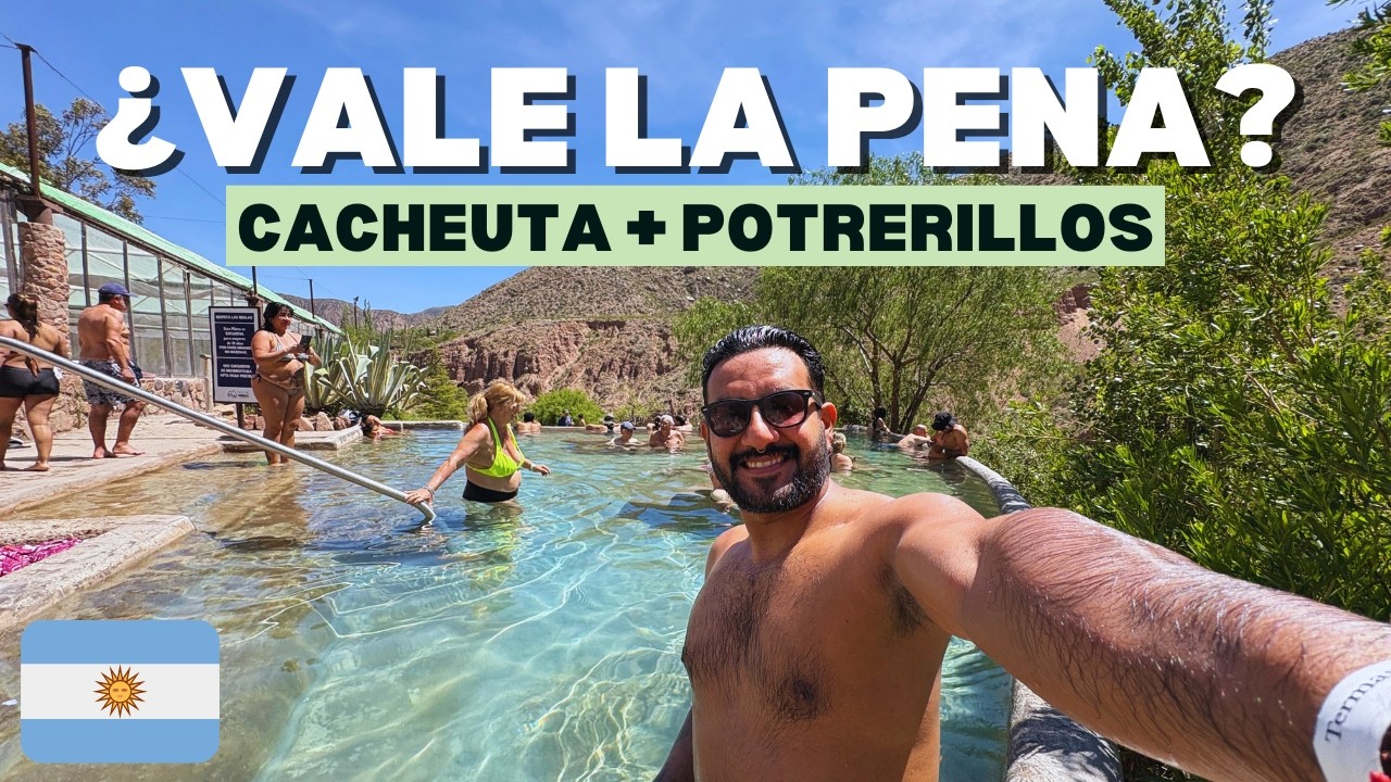 ¿VALE LA PENA CACHEUTA? Termas naturales, paisajes en Potrerillos, los imperdibles de Mendoza | 4K