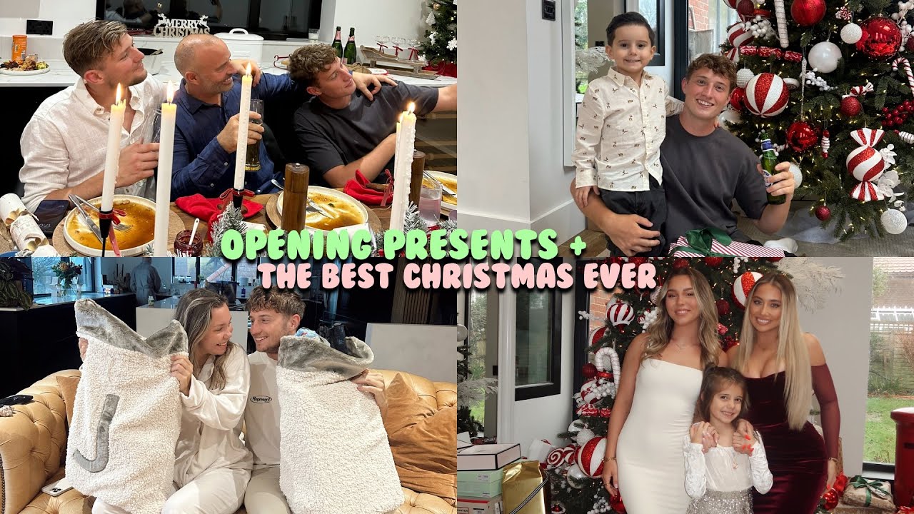 Christmas eve + Christmas Day, opening presents vlog!! | Saffron Barker