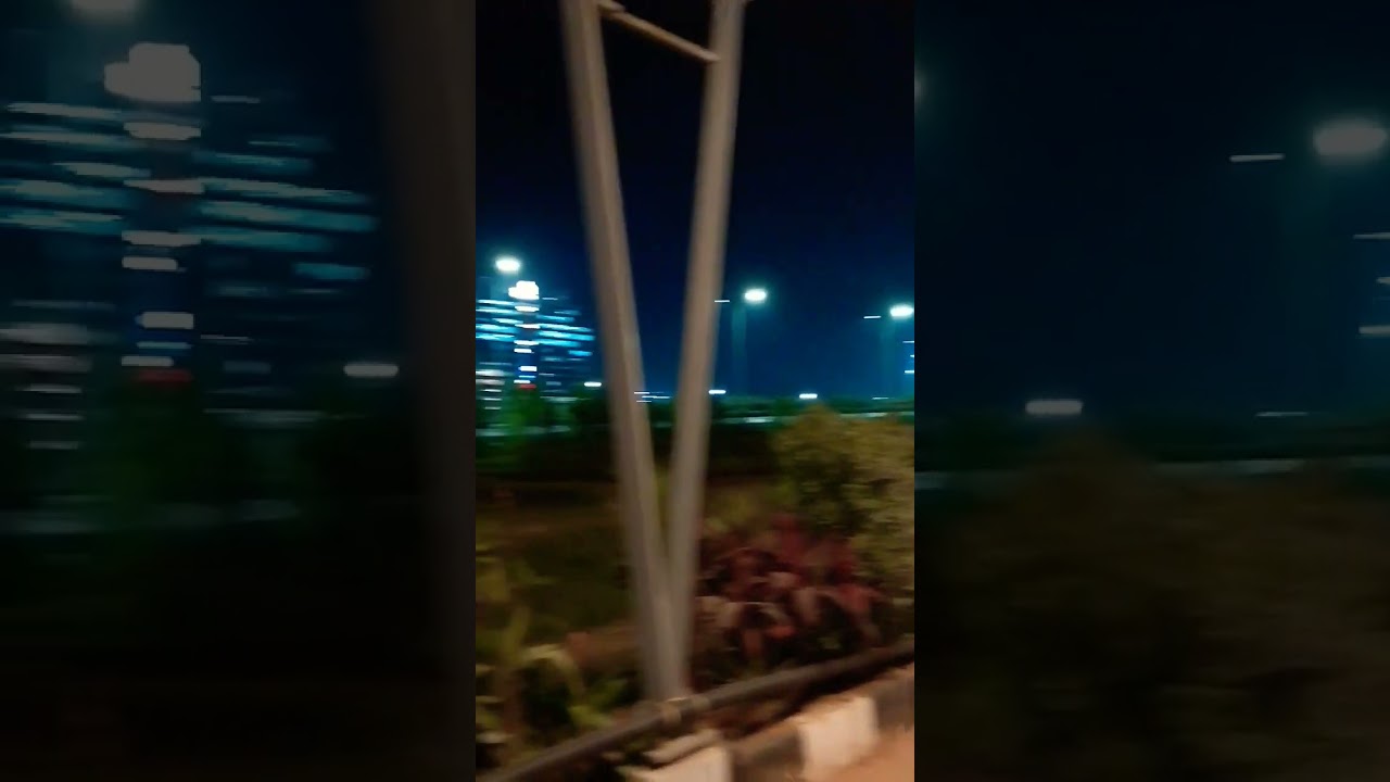 New Solar roof Cycle Track construction is full speed ORR Hyderabad #financialdistrict #gachibowli