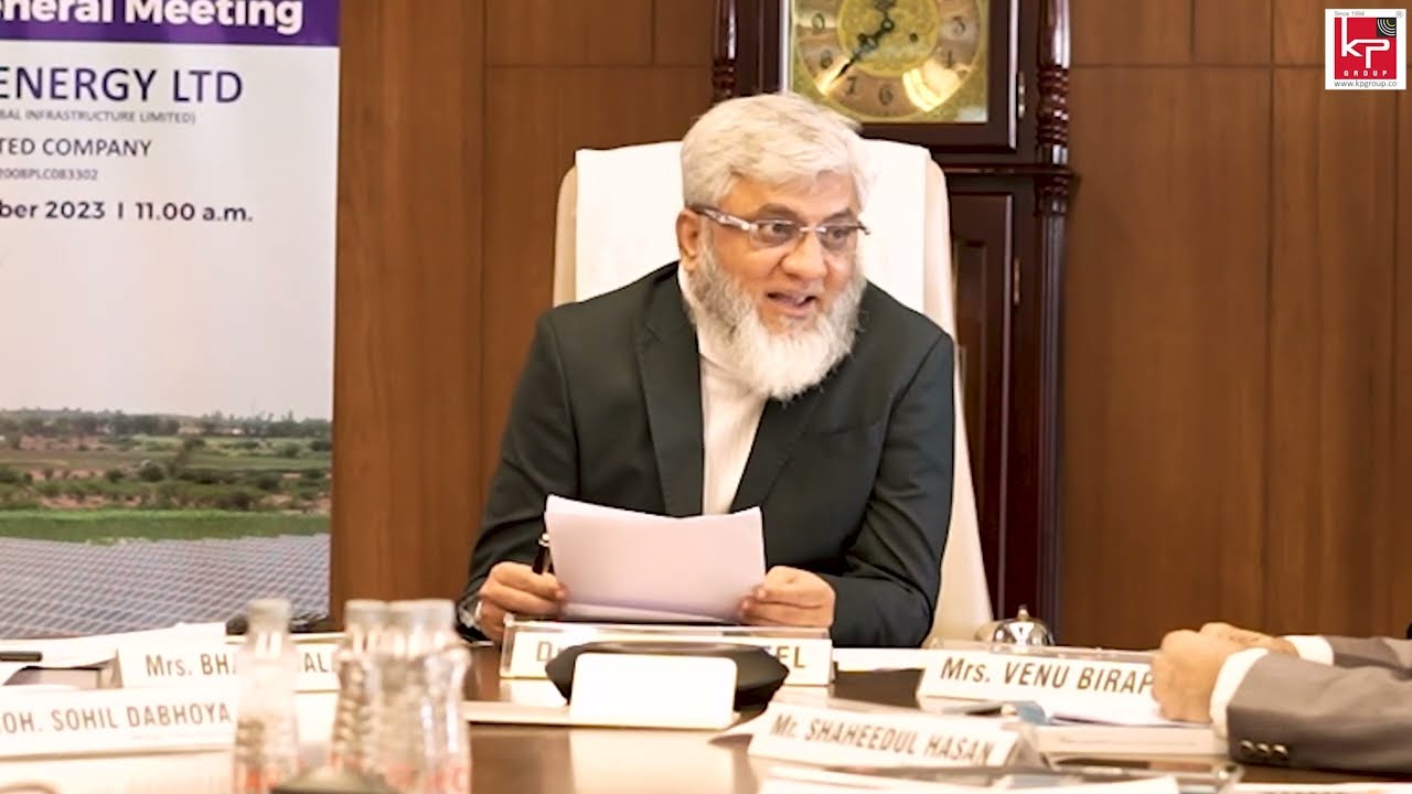 Dr. Faruk Sir Speech during 15th AGM of KPI Green Energy Ltd | 29/9/23
