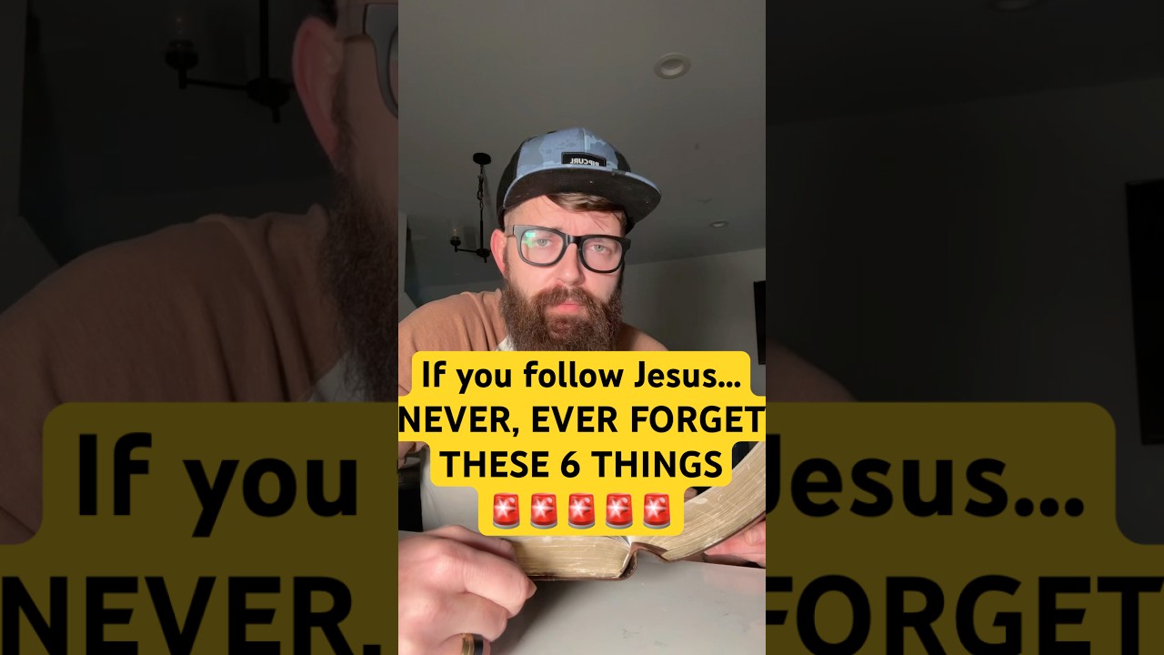 If you follow Jesus&hellip; NEVER, EVER FORGET THESE 6 THINGS 🚨🚨🚨