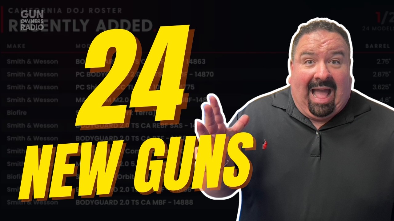 Two Dozen New Handguns Just Hit the California Roster