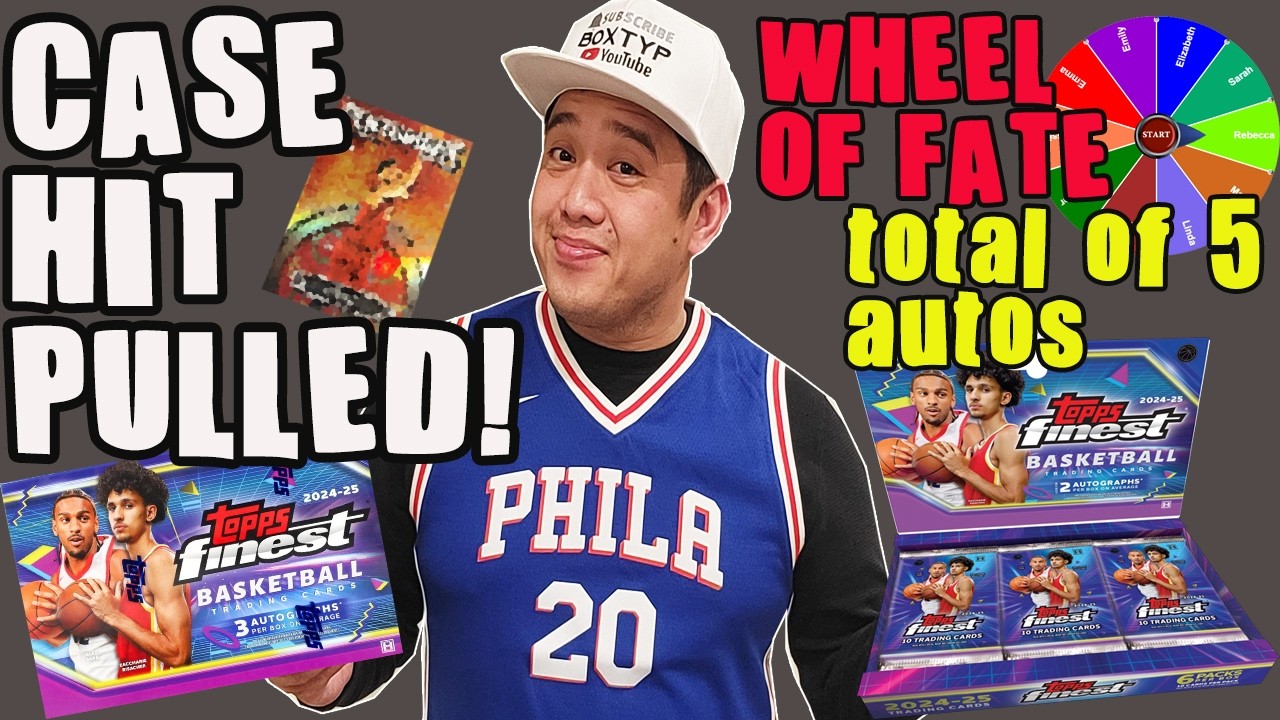 The wheel of fate decided which box I am going to rip! Topps FINEST,,, 5 autos TOTAL!!!