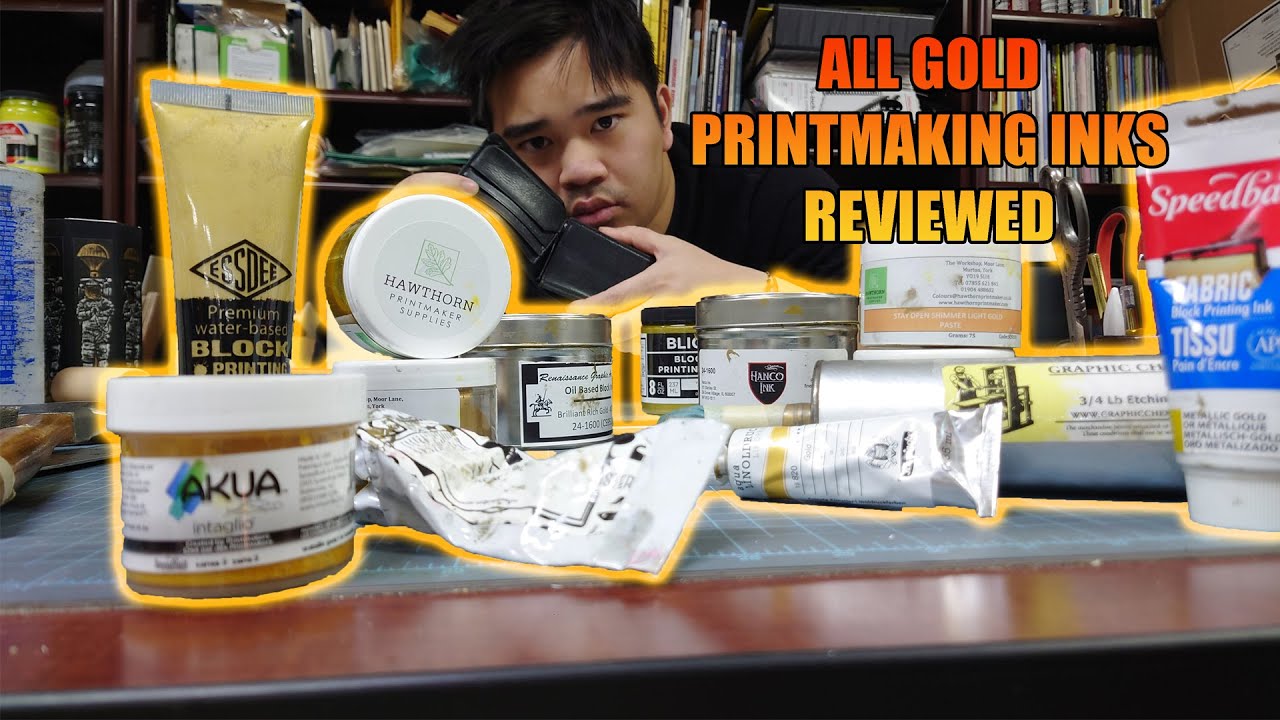I Bought Over $300 Worth of Gold Printmaking Ink So You Don't Have To