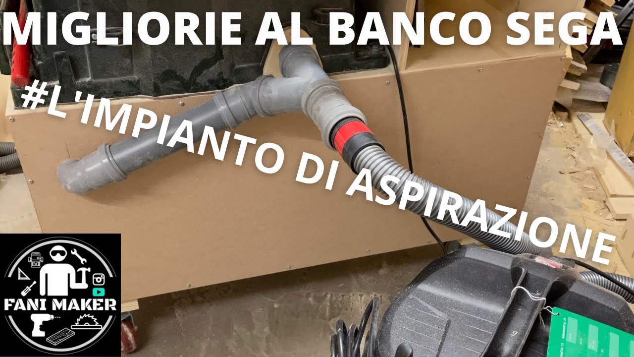 Migliorie al banco sega Bosch - 1# l'impianto di aspirazione