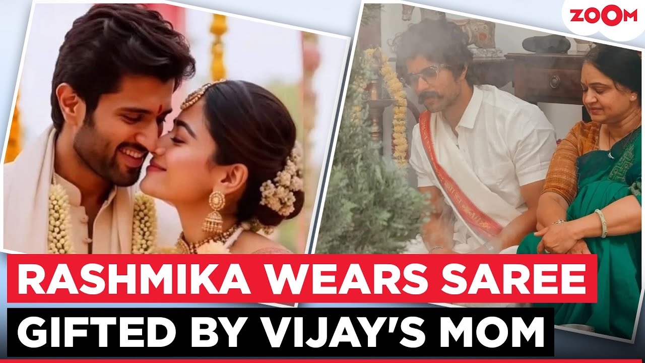 Rashmika Mandanna Wears SPECIAL SARI Gifted by Vijay Deverakonda&rsquo;s Mom for Kodava Wedding Ceremony
