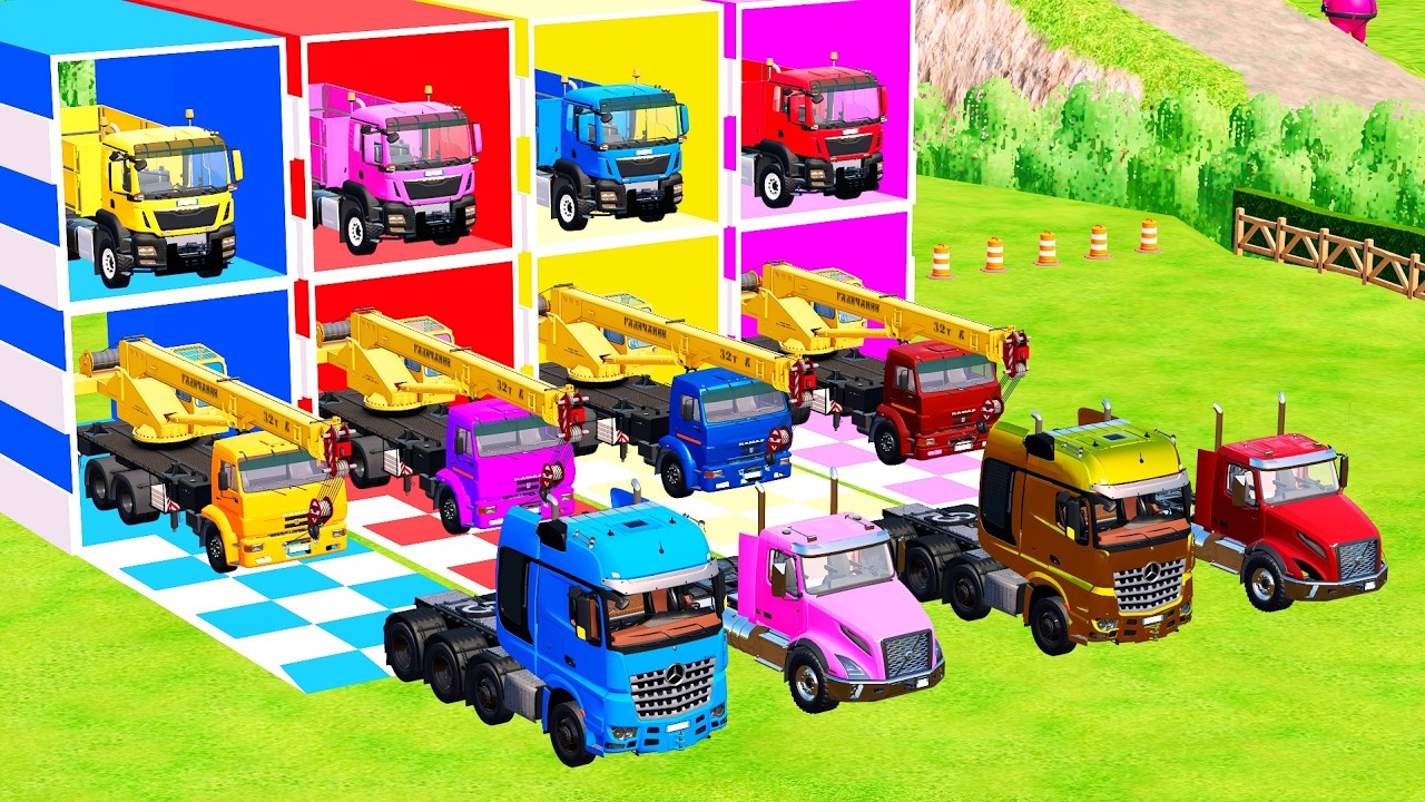 TRANSPORTING CRANE, MIXER TRUCK by MAN TRANSPORTER! Farming Simulator 22 #33
