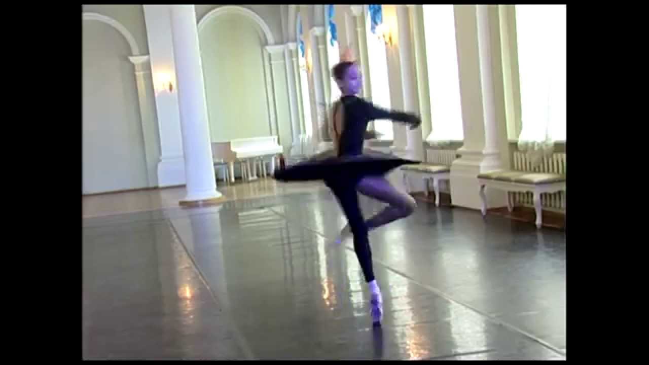 Swan lake. Clown dance, 32 fouettes. Age 13 Russian ballerina
